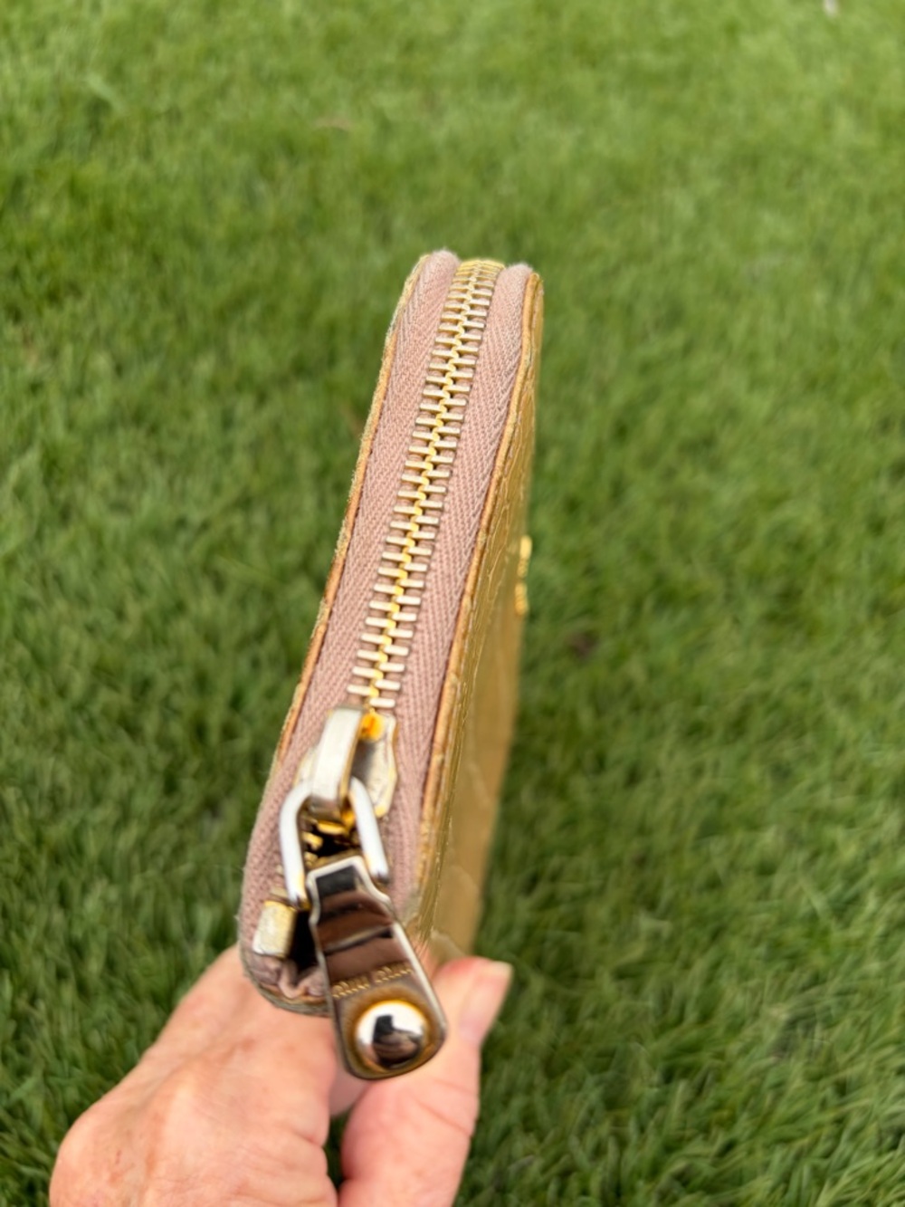 Miu Miu Leather Zip Around Long Wallet - Picture 9 of 11
